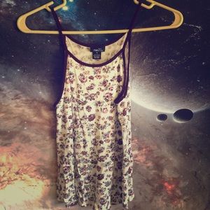 Women’s Burgundy Floral Tanktop